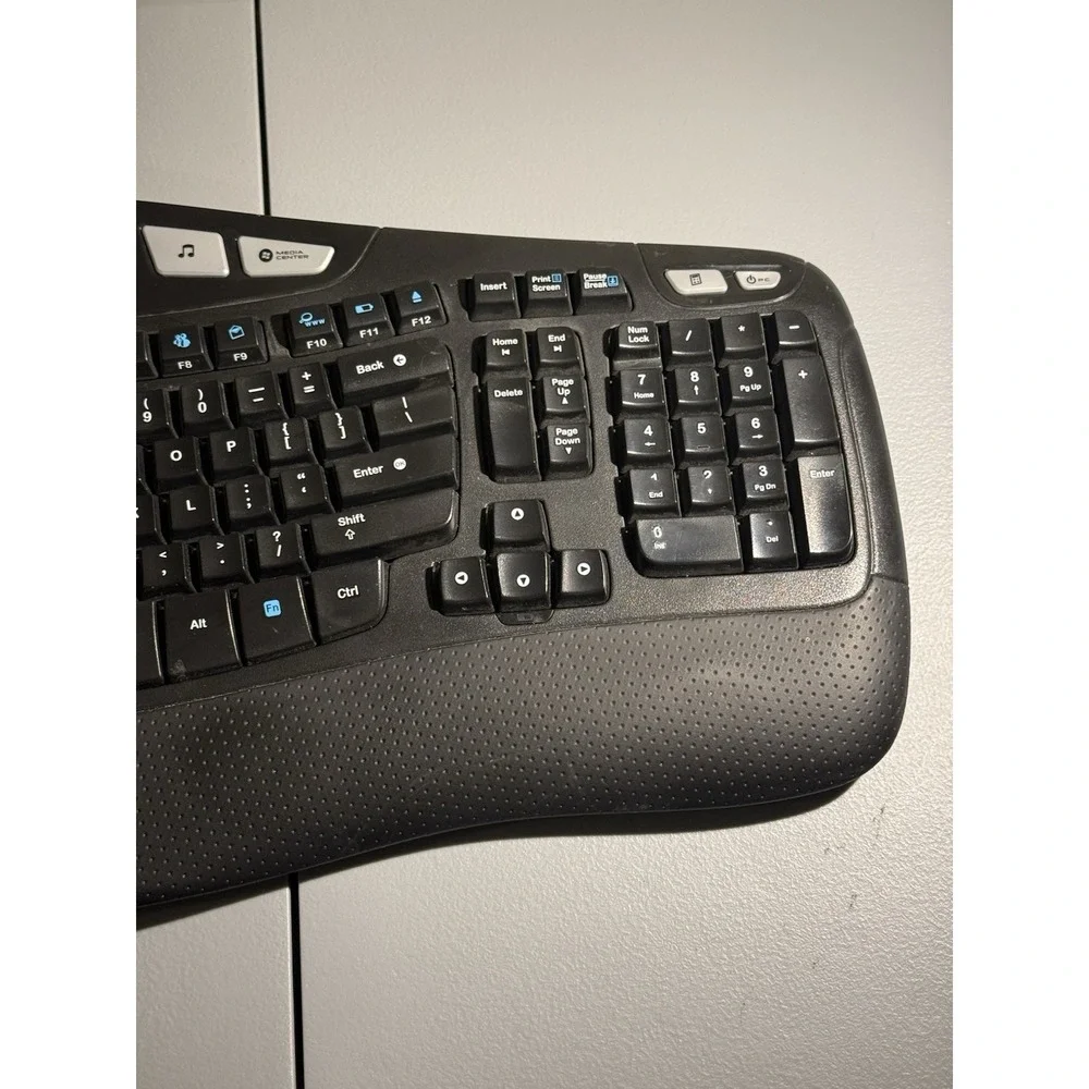 Logitech K350 Ergonomic Wireless Keyboard with Mouse (K350 / M310) Dongle Paired